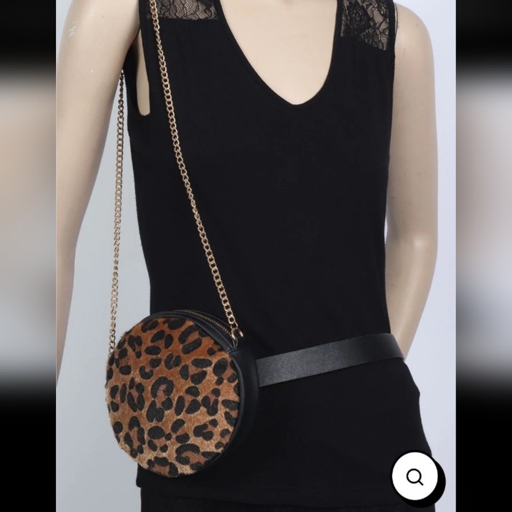 Leopard Print Crossbody Bag